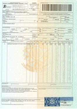 DANFE NF-e impresso em papel, gerado em modo de contingência