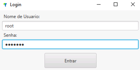 Diálogo de Login do Atualizador Teorema com campos de Nome de Usuário e Senha