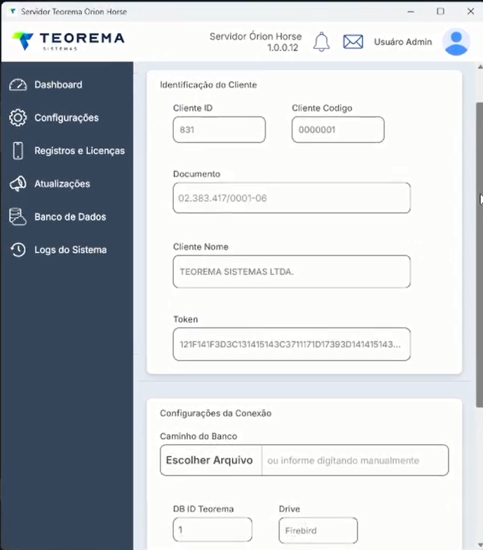 Tela do Orion Horse em resolução reduzida exibindo layout responsivo