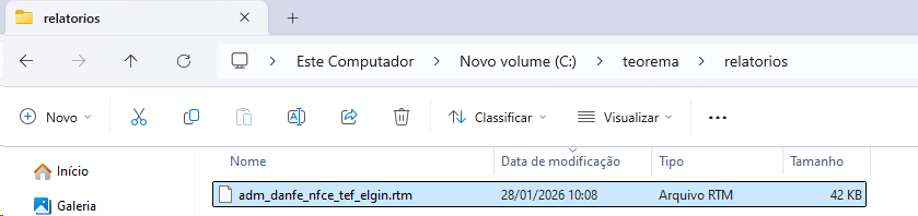 Pasta relatorios com arquivo adm_danfe_nfce_tef_elgin.rtm